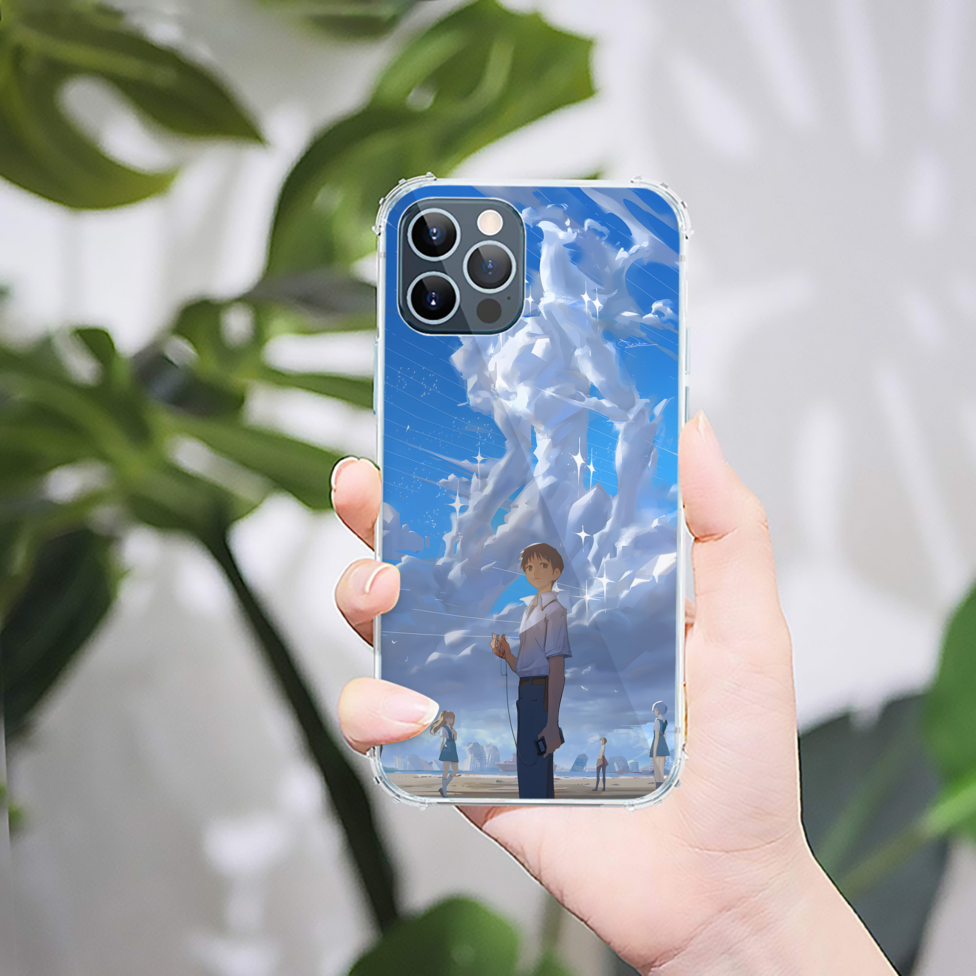 （画像用） EVA 新世紀エヴァンゲリオン 【iPhone 12シリーズ対応】透明スマホケース（クリアソフトケース）